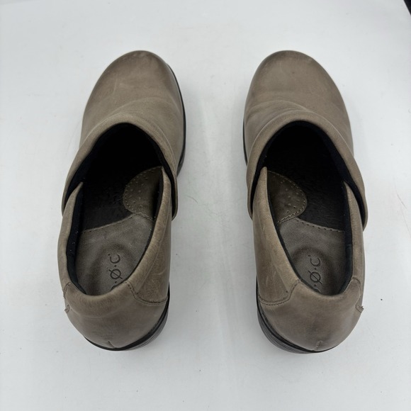 BOC Born Shoes Womens Size 8 Peggy Clogs Taupe Leather Block Nurse Profession‎ - Picture 5 of 9